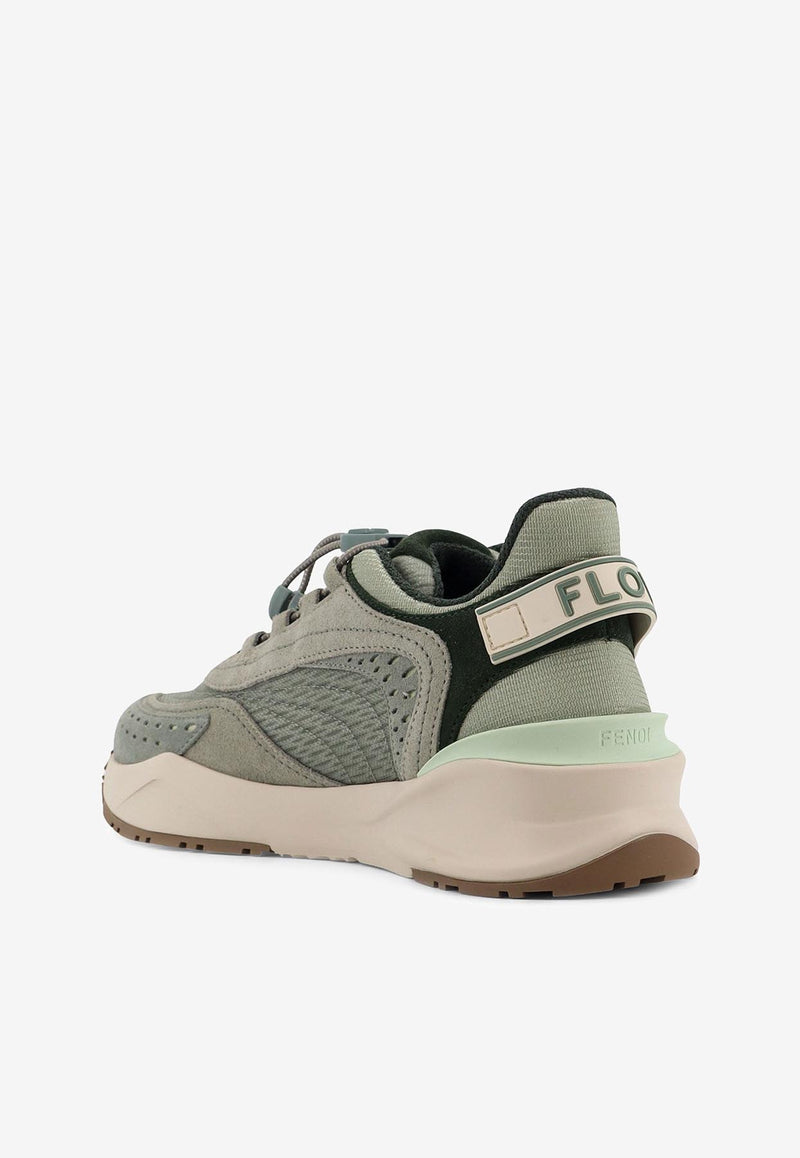 Fendi Flow Lace-Up Sneakers Green 8E8620ASAX_F1RUK_MATCH+MAT LAT+GRA+BIA_32773589