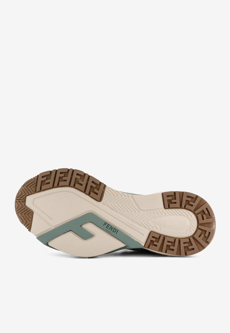 Fendi Flow Lace-Up Sneakers Green 8E8620ASAX_F1RUK_MATCH+MAT LAT+GRA+BIA_32773589