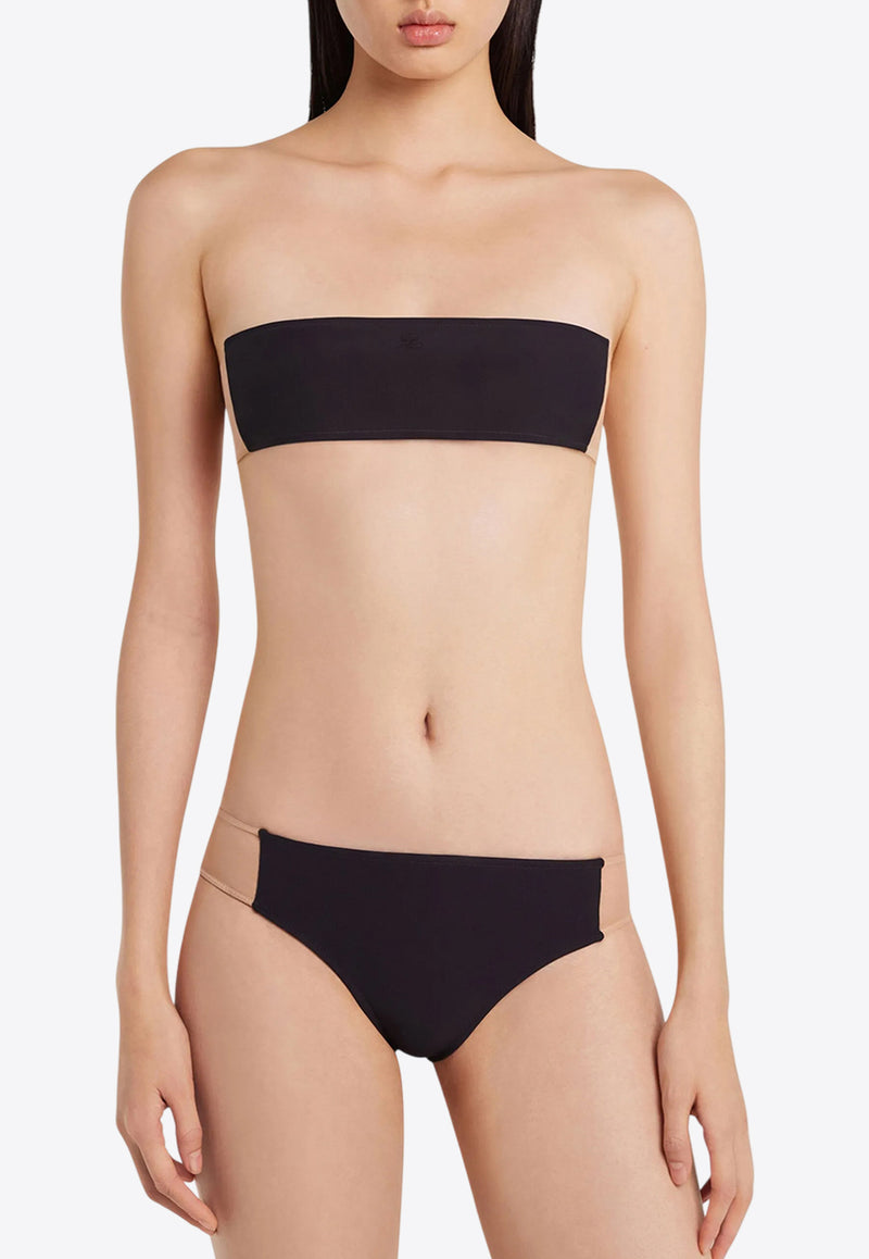 Courrèges Illusion Bikini Set Black 225JMB047PA0127_9999