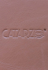 La Rose Leather Trim Vase Beige P22CAT_94