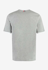 Thom Browne Name Tag Patch Crewneck T-shirt Gray MJS083A00042_055