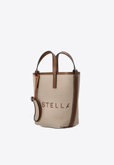 Stella McCartney Logo Print Bananatex Tote Bag Beige 7B0106WP0515_9199
