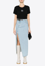 Stella McCartney Heart Logo Print T-shirt Black 6J02733SPY53_1000