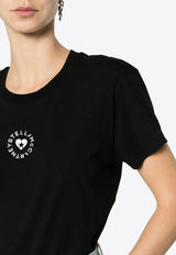 Stella McCartney Heart Logo Print T-shirt Black 6J02733SPY53_1000