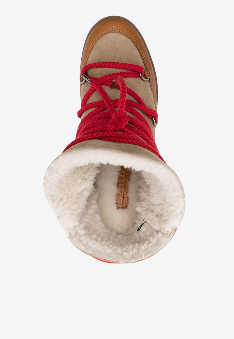 Isabel Marant Nowles Suede Snow Boots  Brown BO0039FAA3O50S_50CM