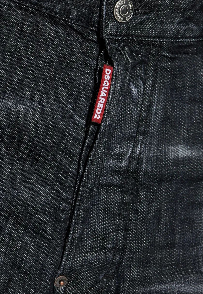 Dsquared2 Distressed Wide-Leg Jeans Black S74LB1717S30357_900