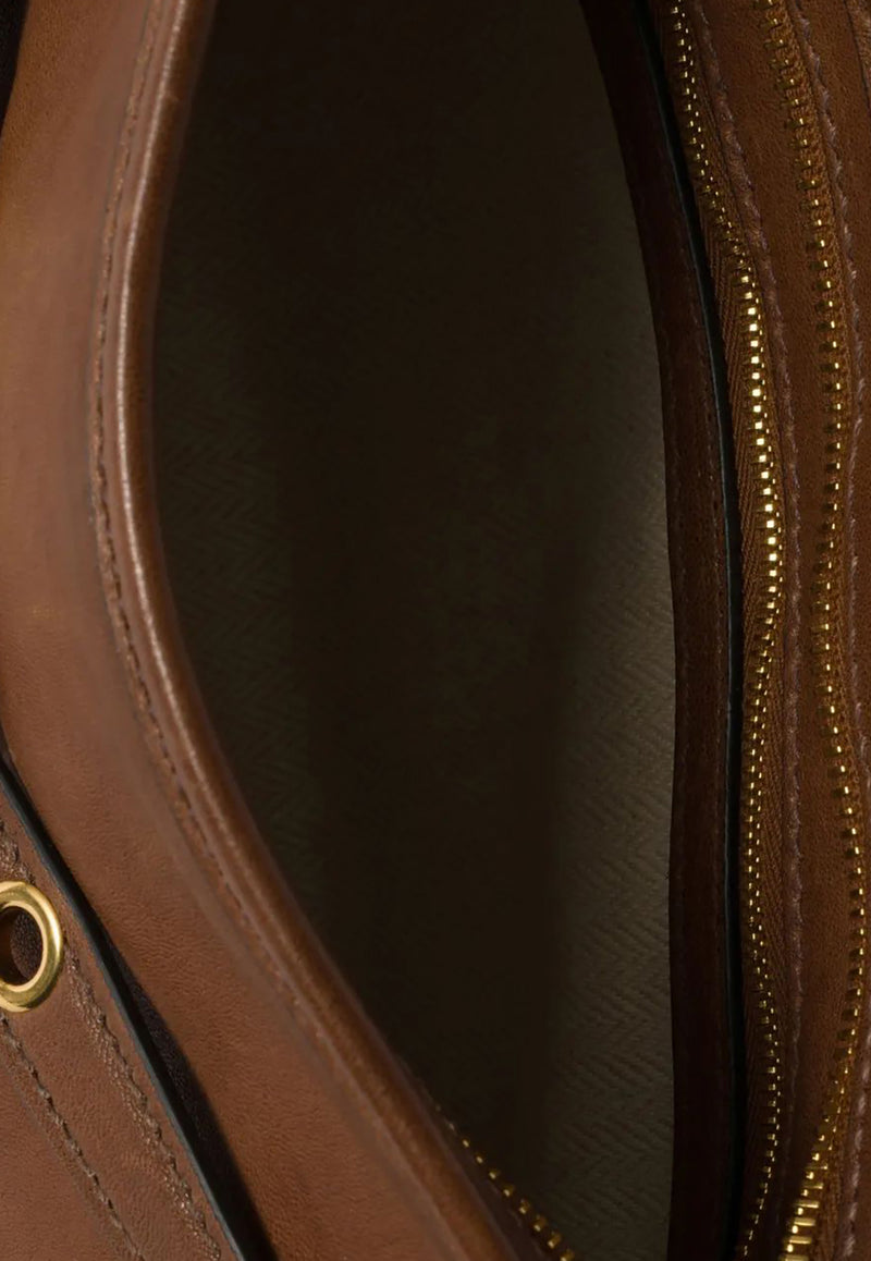 Miu Miu Aventure Leather Shoulder Bag Brown 5BC182VOOO2BBL_F0316