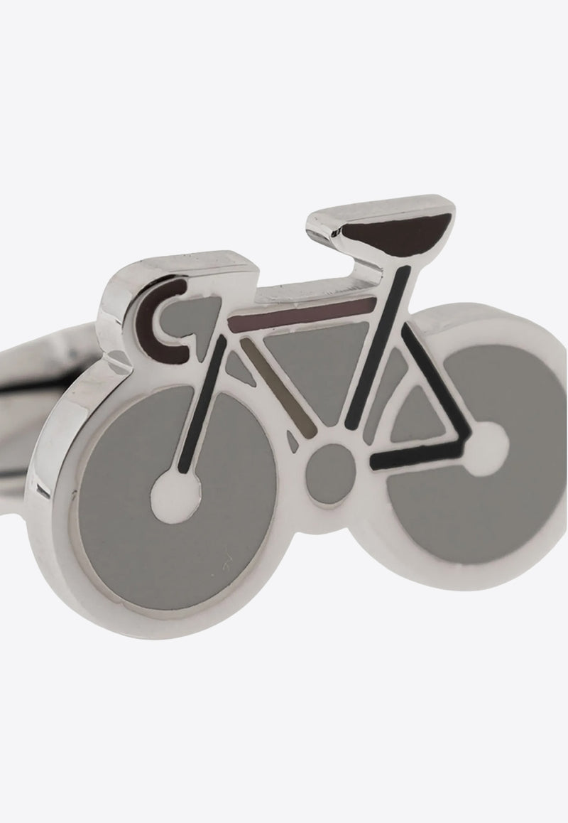 Paul Smith Bike Cufflinks Silver M1ACUFFPBIKE_82