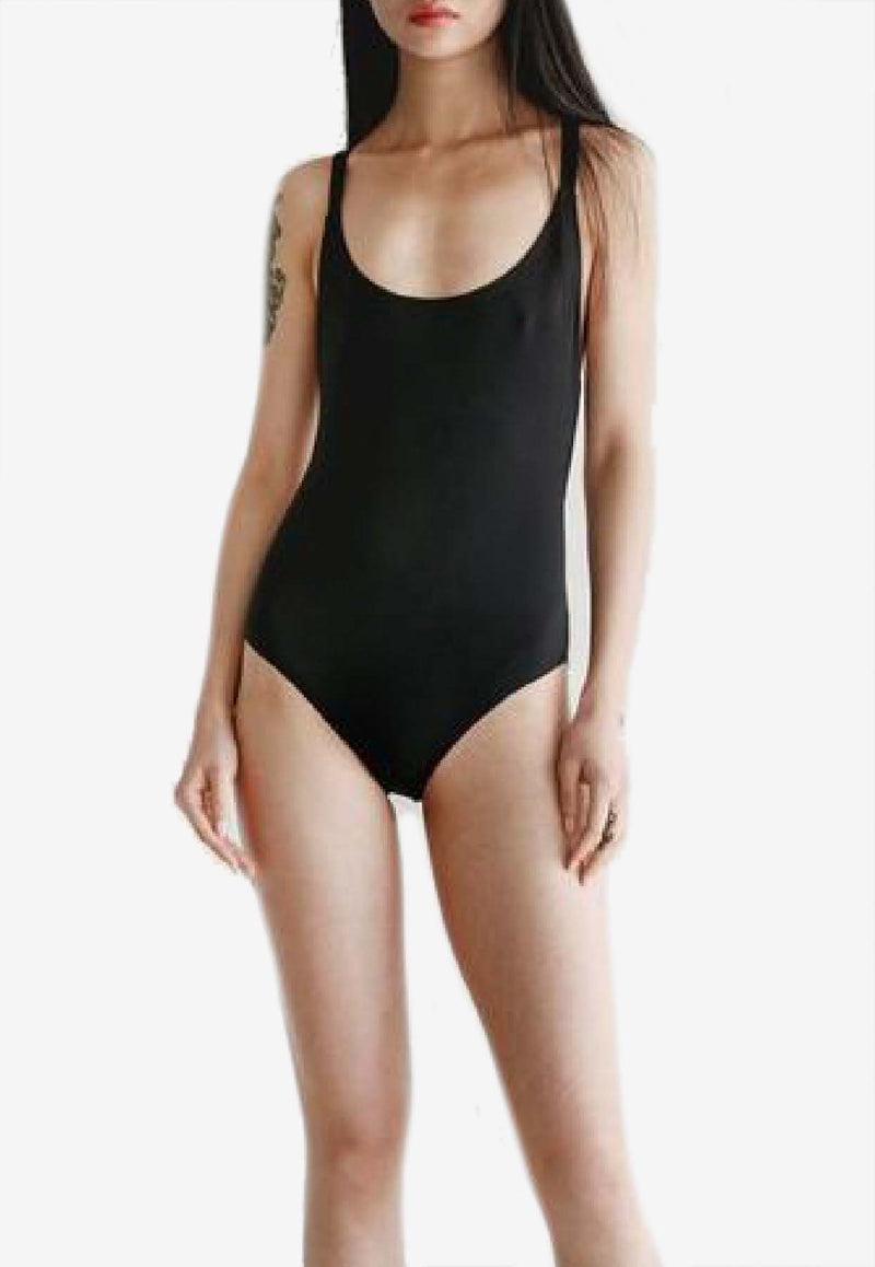 Lido Uno Criss-Cross One-Piece Swimsuit Black UNO_BLACK