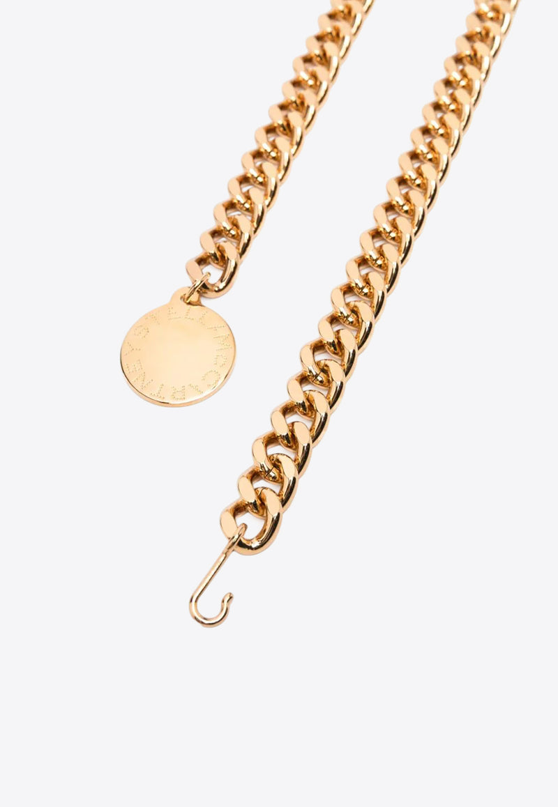Stella McCartney Falabella Logo Engraved Chain Belt Gold 7V0099WP0431_8250