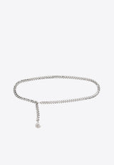 Stella McCartney Falabella Logo Engraved Chain Belt Silver 7V0099WP0431_8101