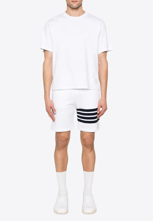 Thom Browne Signature Loopback Oversized T-shirt White MJS288A00042_100