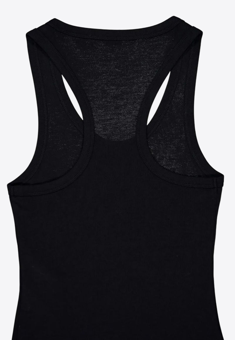 Stella McCartney Crystal Mini Star Tank Top Black 6J02913SPZ11_1000
