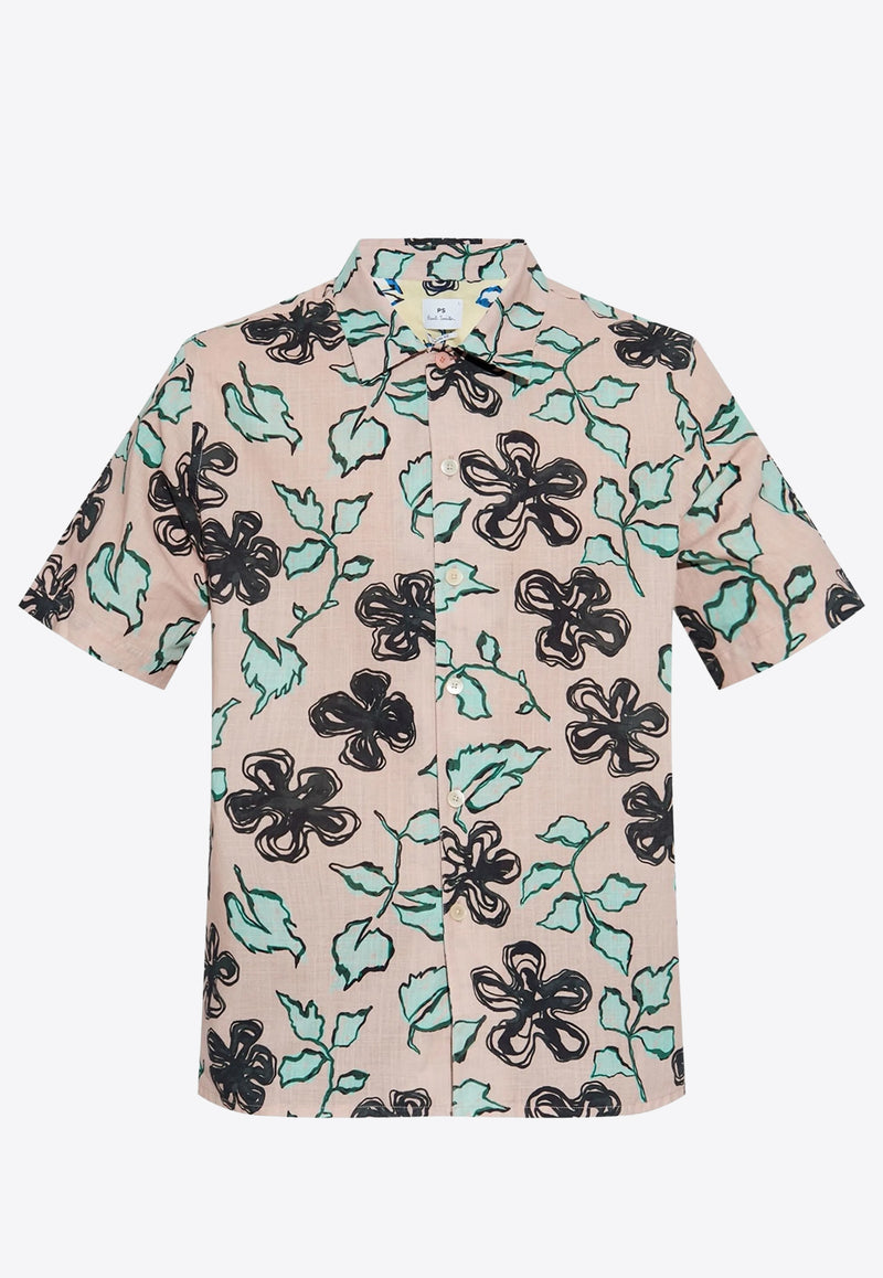 Paul Smith Floral Print Short-Sleeved Shirt Multicolor M2R695UP22309_20
