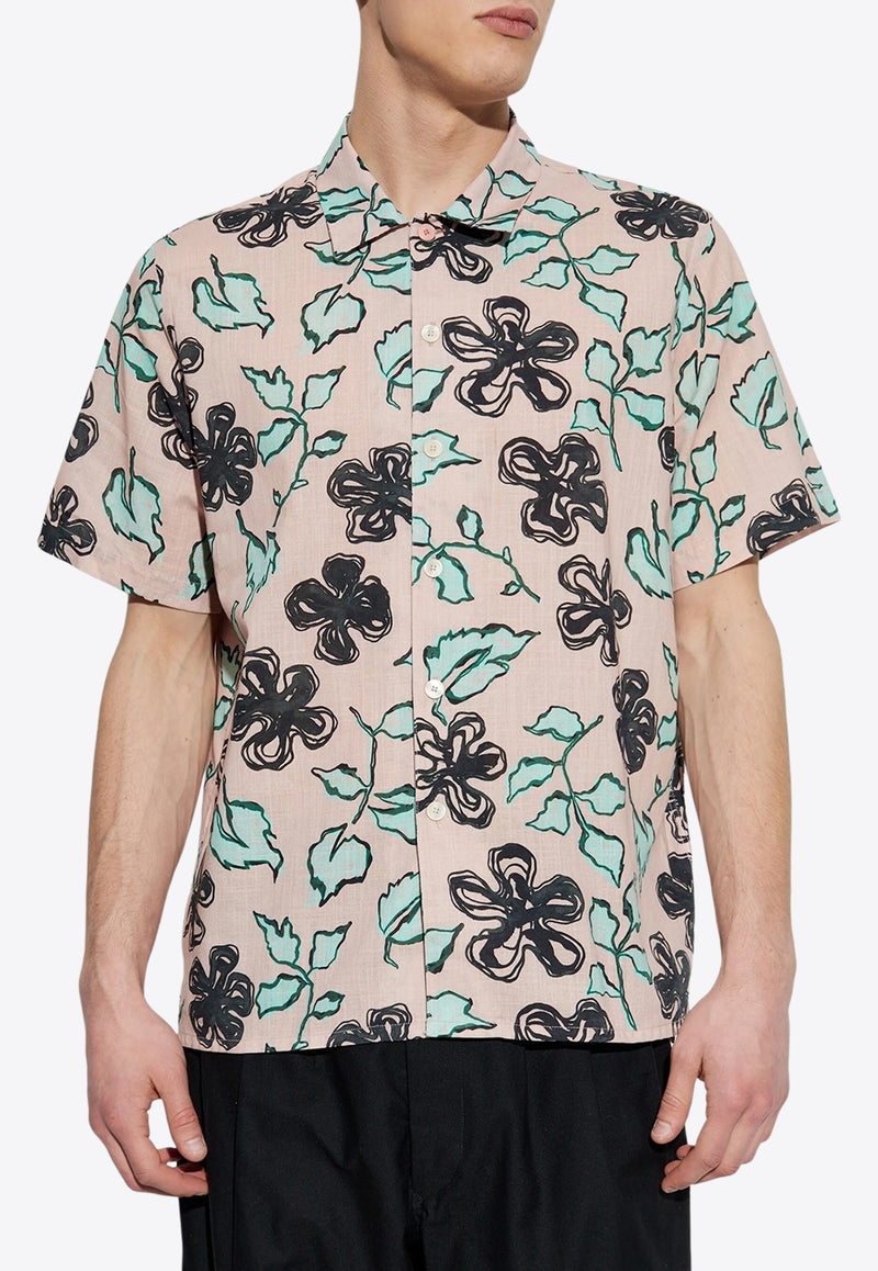 Paul Smith Floral Print Short-Sleeved Shirt Multicolor M2R695UP22309_20