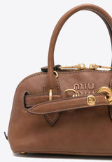 Miu Miu Aventure Nappa Leather Top Handle Bag Brown 5BP090VOOO2BBL_F0316