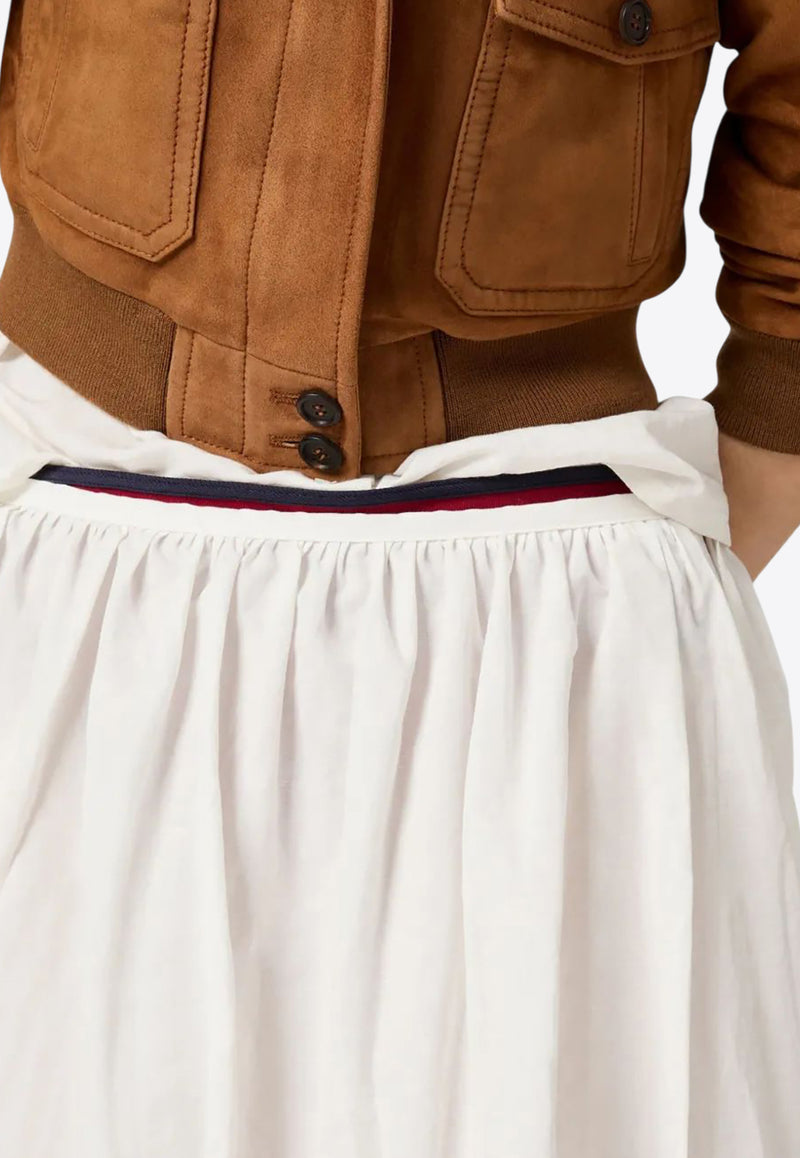 Miu Miu Bandana Print Poplin Skirt White MG2487SOOO17LZ_F0970