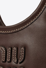 Miu Miu Ivy Leather Tote Bag Brown 5BA281VOLN2CRW_F0NBL
