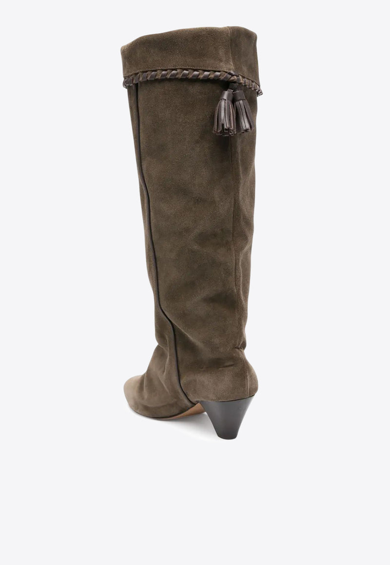 Isabel Marant Dalby 55 Knee-Length Suede Boots  Brown BO0188FBC1A20S_50BZ