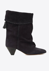 Isabel Marant Dalby 55 Mid-Calf Suede Boots  Black BO0188FBC1A20S_02FK