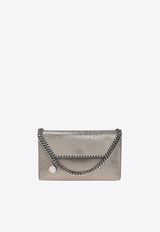 Stella McCartney Mini Falabella Metallic Shoulder Bag  Gray 581238WP0609_1113