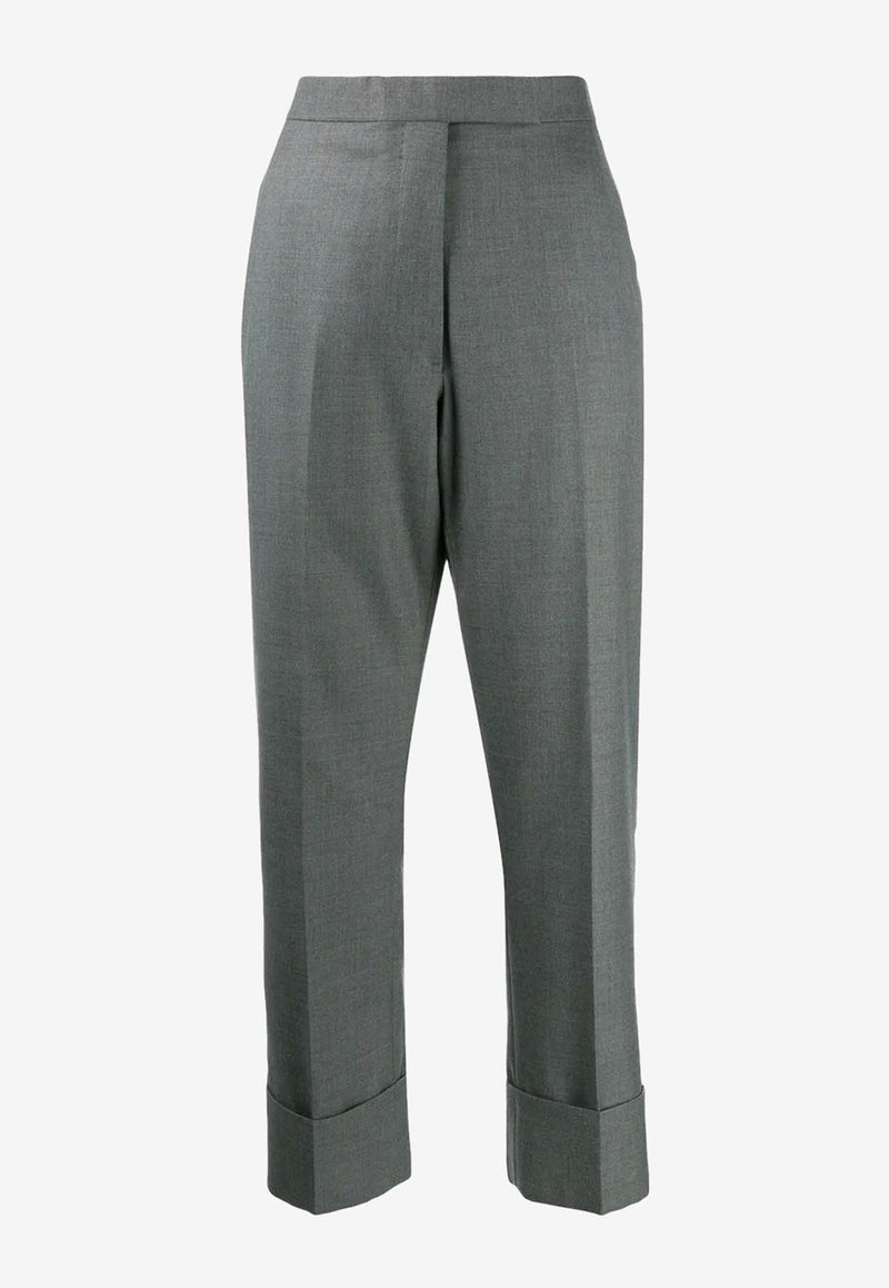 Thom Browne Classic Backstrap Turn-Up Pants Gray FTC337A00626_035
