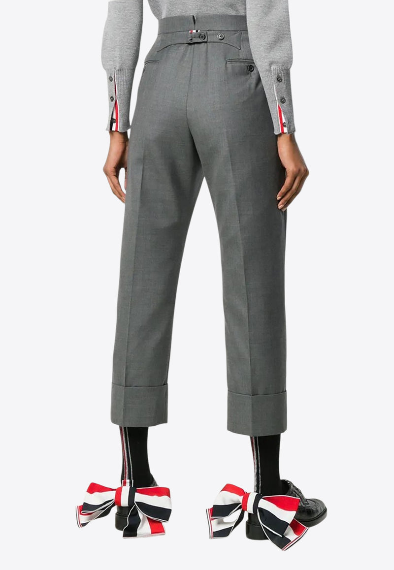 Thom Browne Classic Backstrap Turn-Up Pants Gray FTC337A00626_035