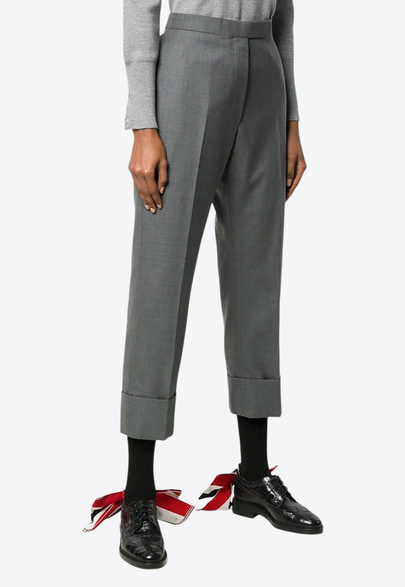 Thom Browne Classic Backstrap Turn-Up Pants Gray FTC337A00626_035