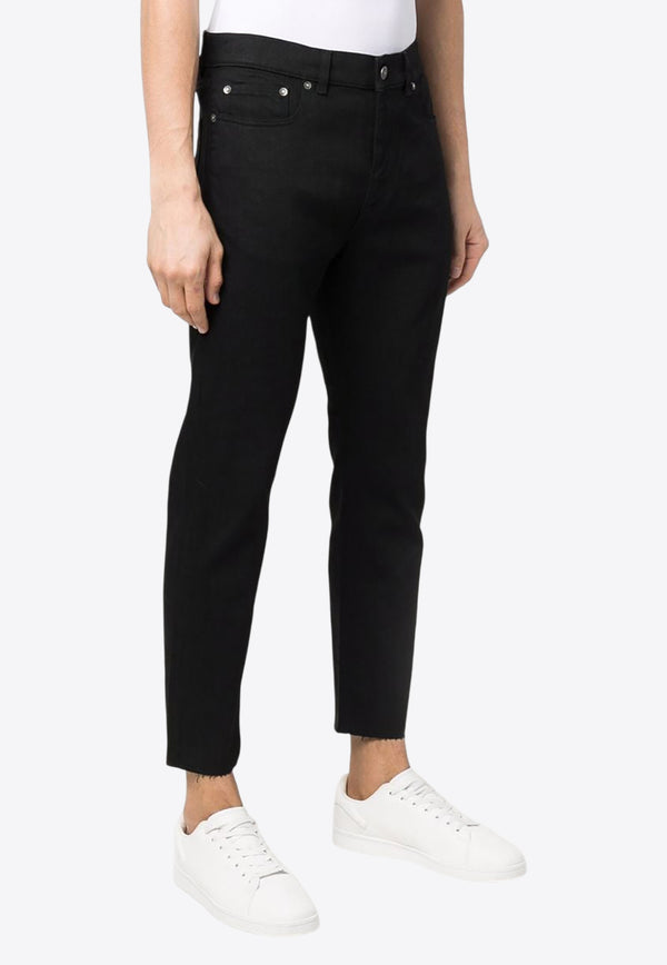 Golden Goose DB Slim-Leg Washed-Out Jeans Black GMP00290P000622_90100