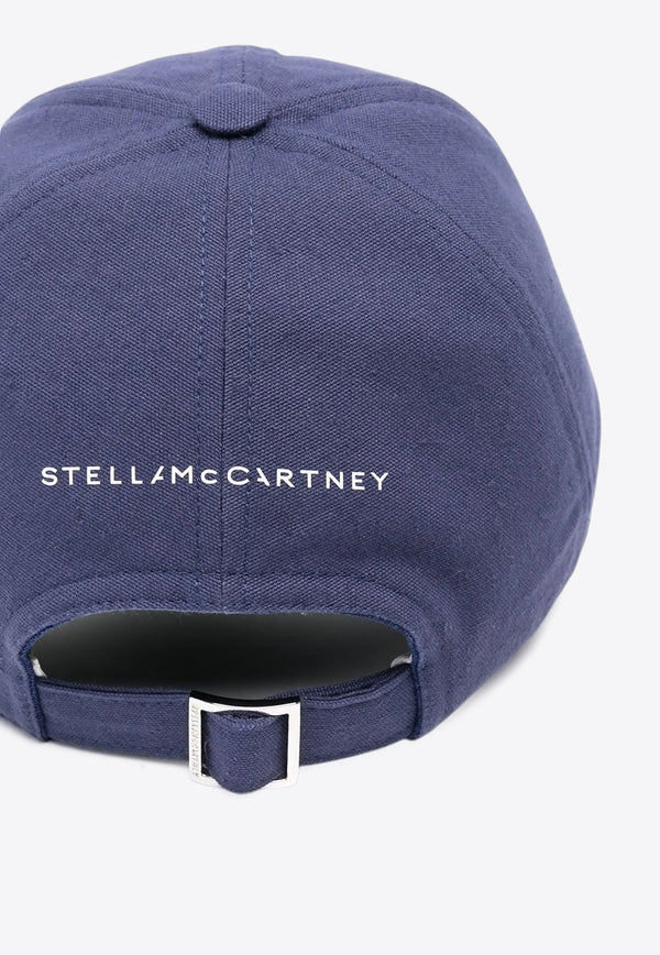 Stella McCartney Slogan Print Baseball Cap Blue 7V0054WP0572_4068