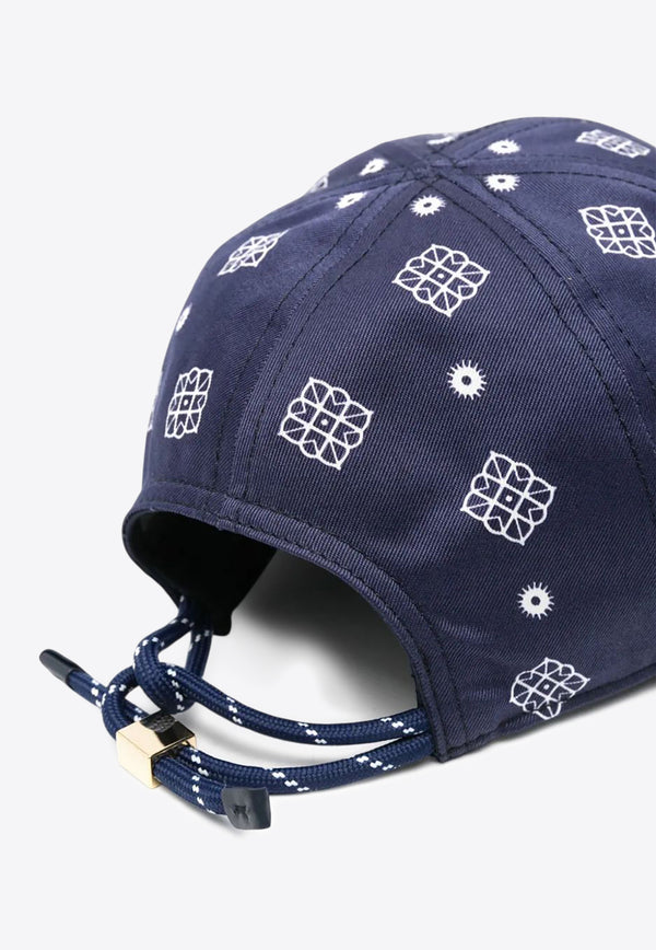 Miu Miu Bandana Print Baseball Cap Blue 5HC3692IC9_F022X