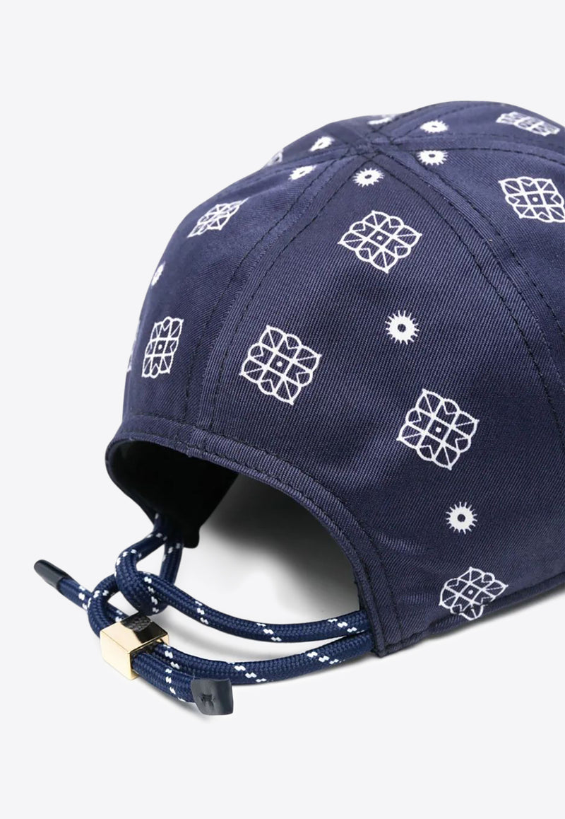 Miu Miu Bandana Print Baseball Cap Blue 5HC3692IC9_F022X