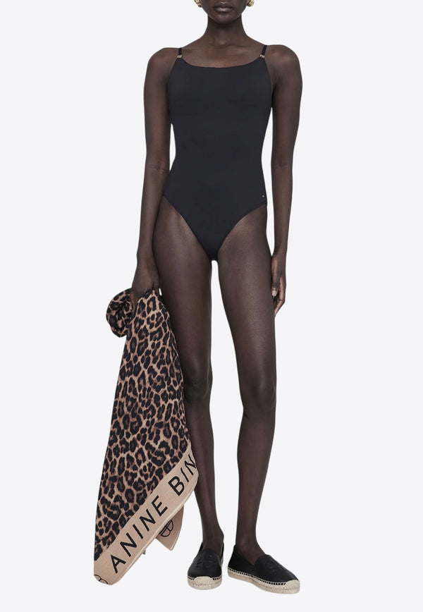 Anine Bing Vesta One Piece Swimsuit Black A1110944_BLK26