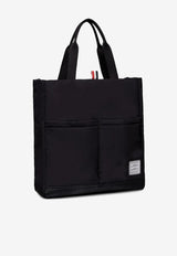 Thom Browne Poly Twill Canvas Shoulder Bag Black UAG228A07259_001