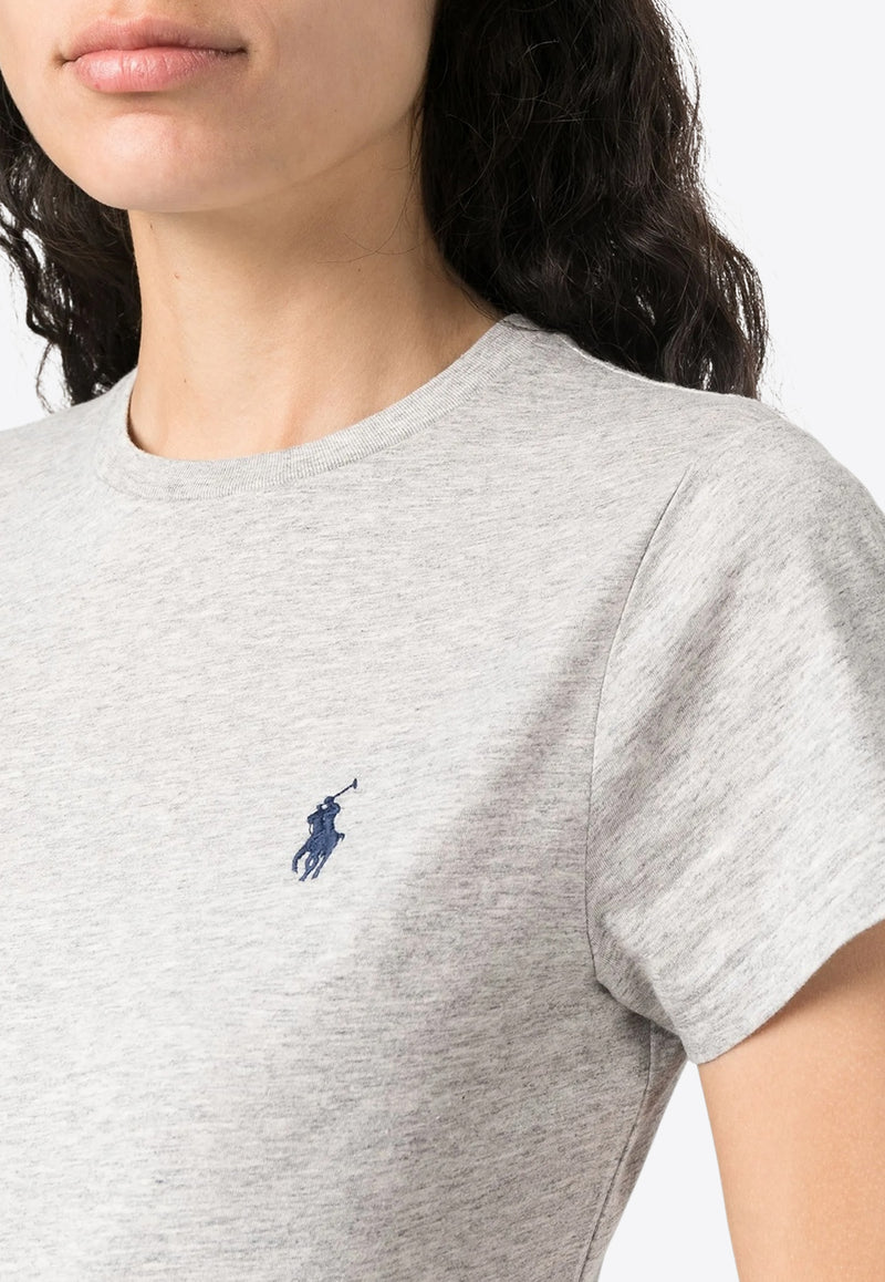Ralph Lauren Embroidered Pony T-shirt Gray 211898698008_020