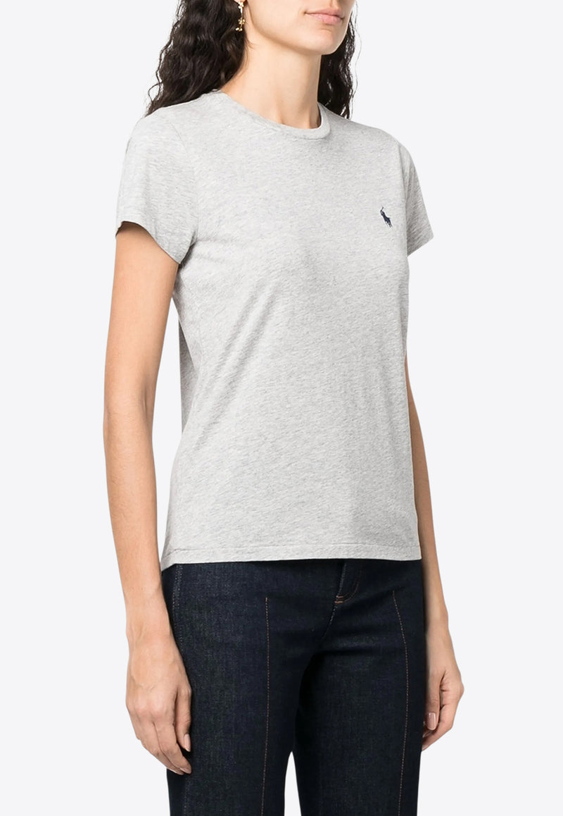 Ralph Lauren Embroidered Pony T-shirt Gray 211898698008_020