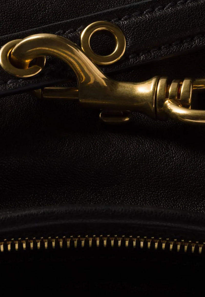 Miu Miu Aventure Leather Shoulder Bag Black 5BC182VOOO2BBL_F0002