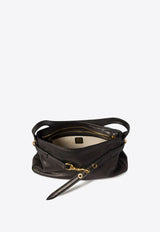 Miu Miu Aventure Leather Shoulder Bag Black 5BC182VOOO2BBL_F0002