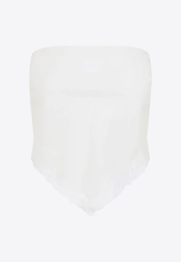 Miu Miu Embroidered Bandana Top Ivory MT2114SOOO17LV_F0304