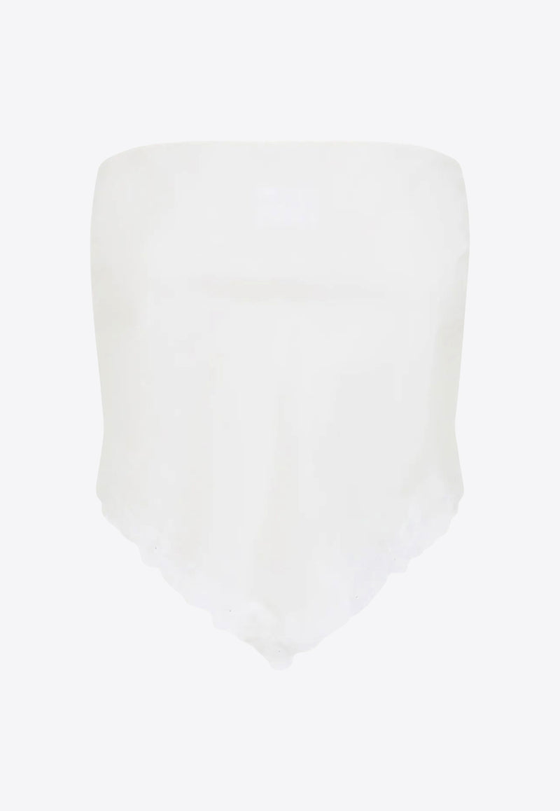 Miu Miu Embroidered Bandana Top Ivory MT2114SOOO17LV_F0304
