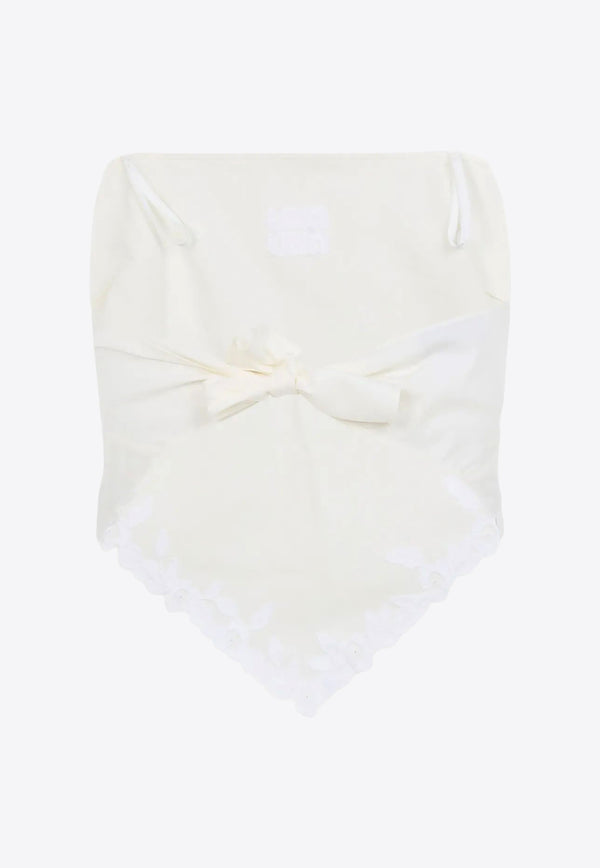 Miu Miu Embroidered Bandana Top Ivory MT2114SOOO17LV_F0304
