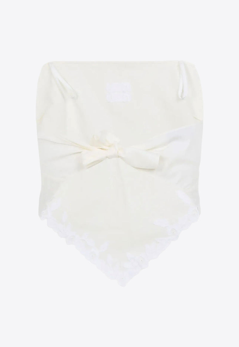Miu Miu Embroidered Bandana Top Ivory MT2114SOOO17LV_F0304