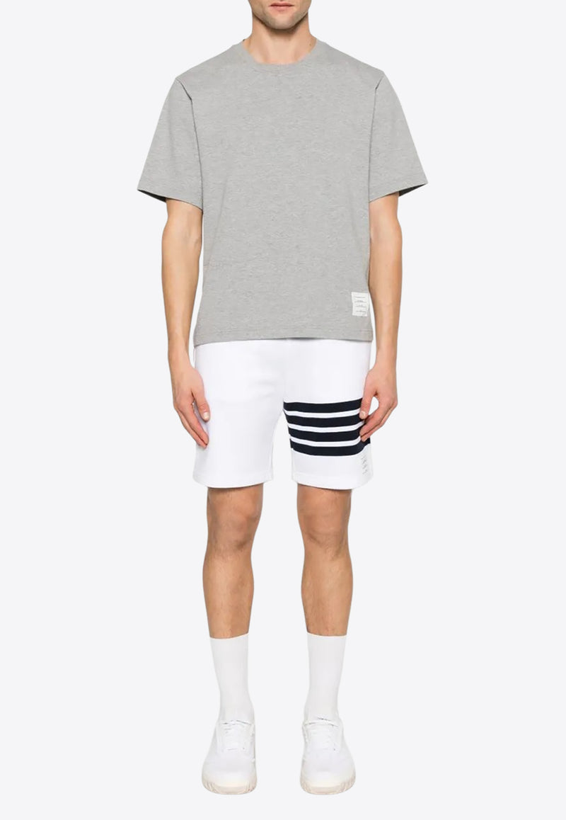 Thom Browne Signature Loopback Oversized T-shirt Gray MJS288A00042_055