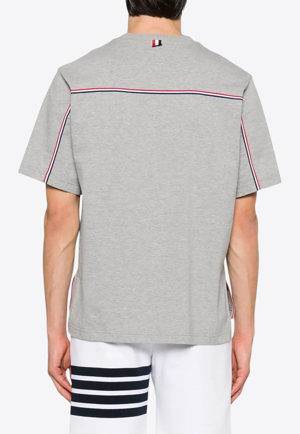 Thom Browne Signature Loopback Oversized T-shirt Gray MJS288A00042_055