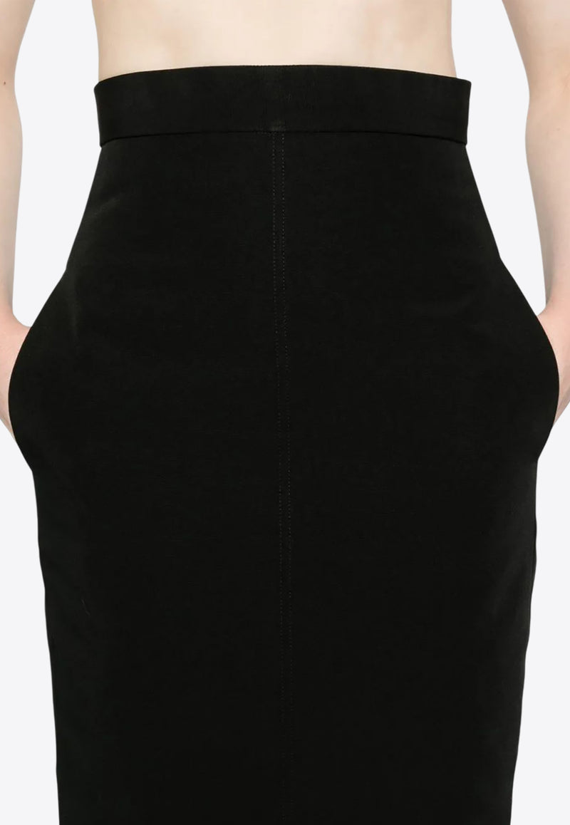 Rick Owens Lido Maxi Skirt Black RO01E7375PCVS_09