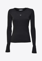 Dsquared2 Logo Print Long-Sleeved T-shirt Black S75GD0428D20021_900