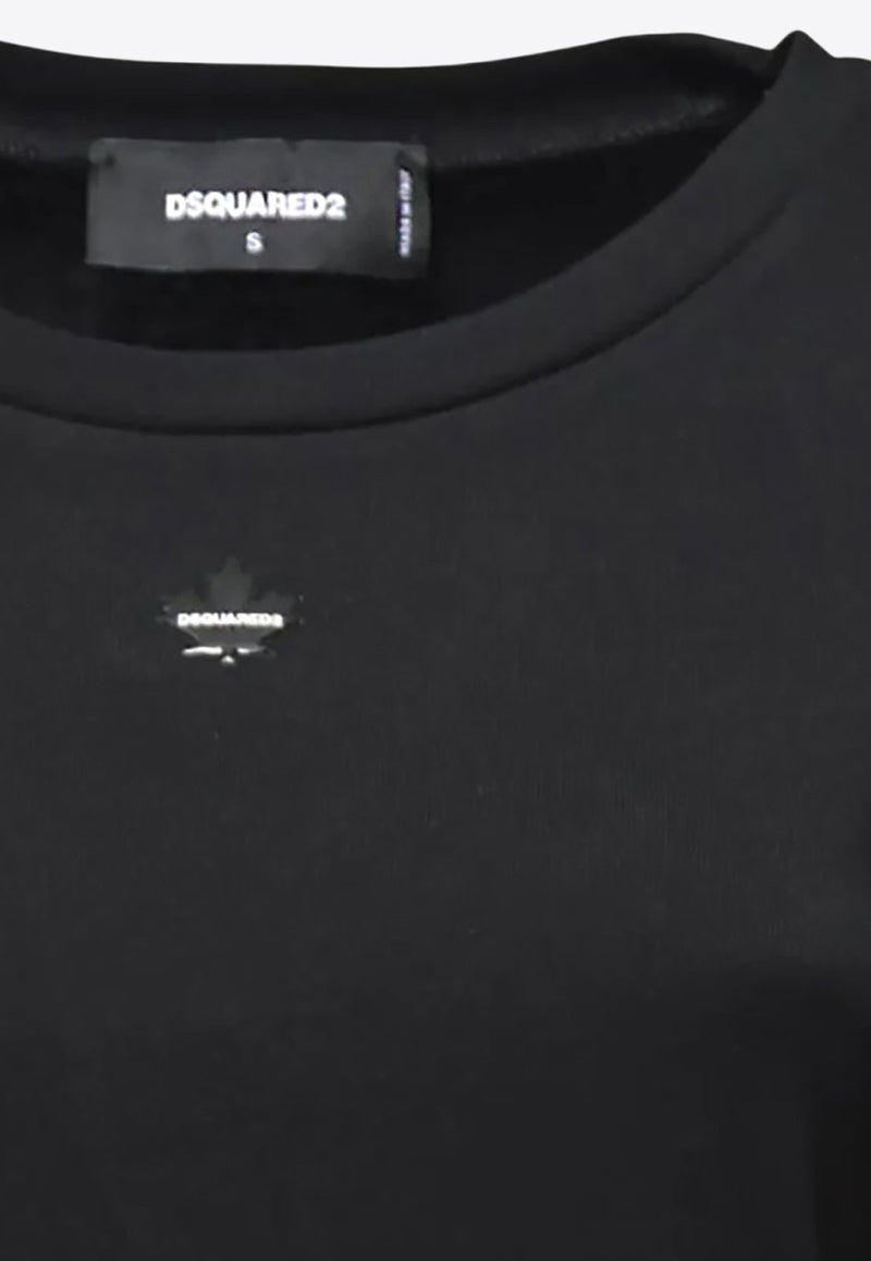 Dsquared2 Logo Print Long-Sleeved T-shirt Black S75GD0428D20021_900