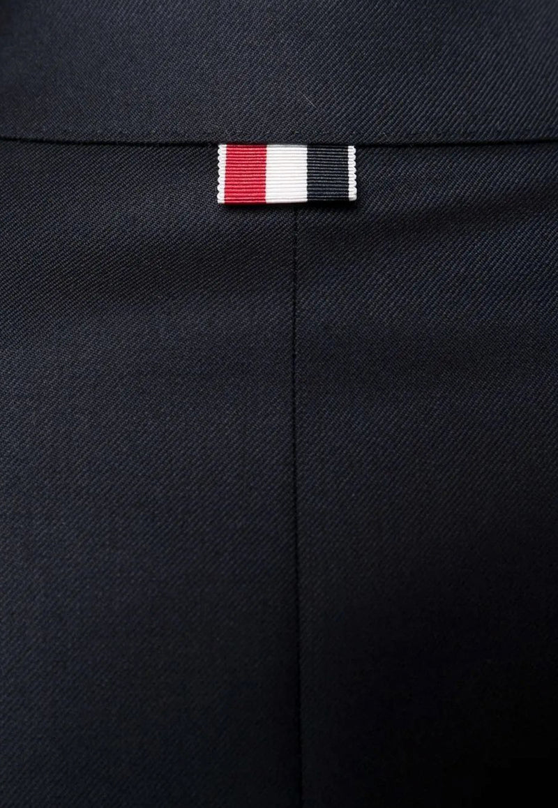 Thom Browne Single-Breasted Wool Cropped Blazer Navy FBC010V00626_415