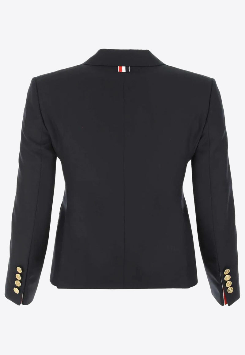 Thom Browne Single-Breasted Wool Cropped Blazer Navy FBC010V00626_415