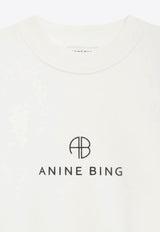 Anine Bing Jaci Monogram Sweatshirt White A0810077_IVY1